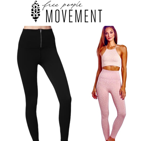 Set of 2 New Free People Movement Ribbed Leggings - Picture 12 of 13